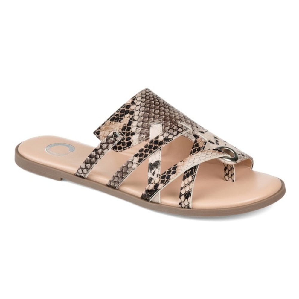 Snake print sandals NWT